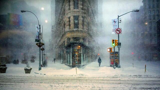 Blizzard in New York City