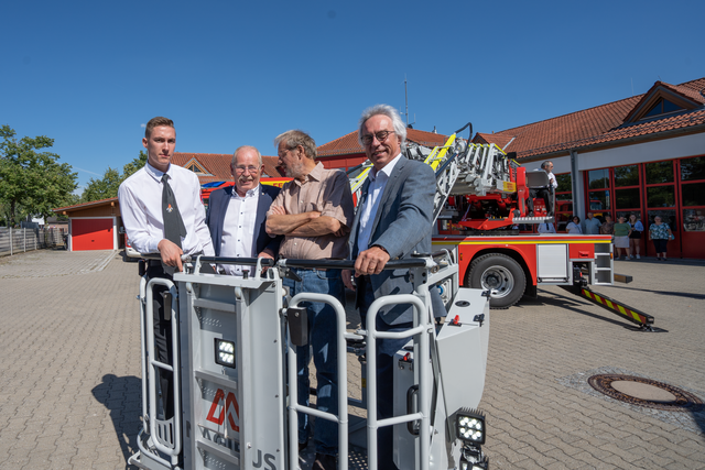 FFW Friedberg, Fahrzeugweihe DLK 23/12 - Testeinsatz