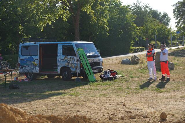 immer einsatzbereit der Sanitätsdienst der Rettungsdienstschule Bayern aus München