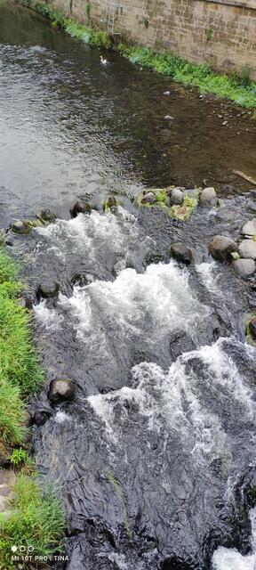 Die Kamenice, ein kleiner Fluss, der durch Hrensko fließt.