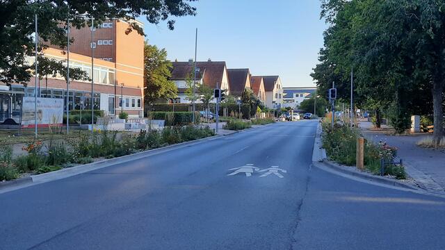 Rennstrecke Zone 30 trotz Schulkinder-Warnhinweis, Personen mit bis zu 56 km/h fotografiert: Die Hackethalstraße in Langenhagen Wiesenau wird - direkt vor der Adolf-Reichwein-Grundschule - als Rennstrecke genutzt. SO zeigen manche Personen am Steuer ihre Verantwortung für die Schulkinder, und für alle anderen.