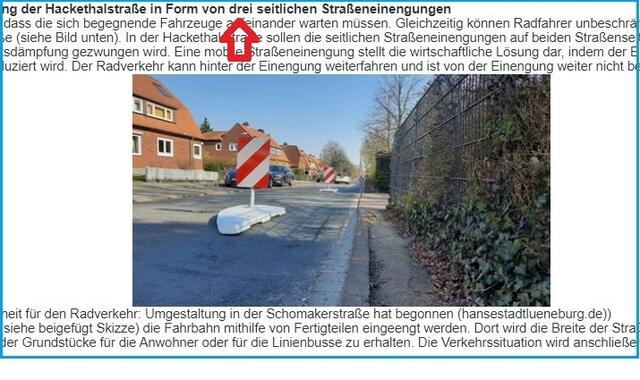 Vernünftig, weil bremsend: Der Vorschlag der Verwaltung der Stadt Langenhagen. Und preiswert ist er auch noch. Foto aus den Beratungsunterlagen des Verkehrsausschuss der Stadt Langenhagen.
