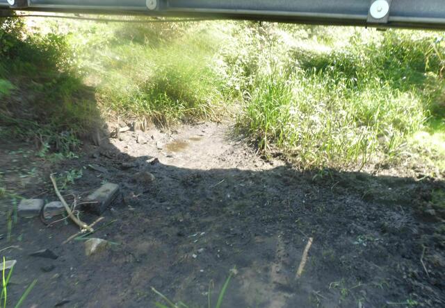 So sieht es unter der Brücke Fuhrbleek aus. Hier floss schon lange kein Wasser mehr.