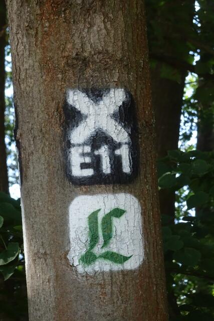 Europäischer Fernwanderweg und der Lutherweg