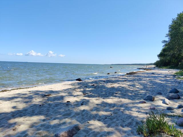 ...fast alleine am Strand. Oder sehen wir in der Ferne "Freitag"?