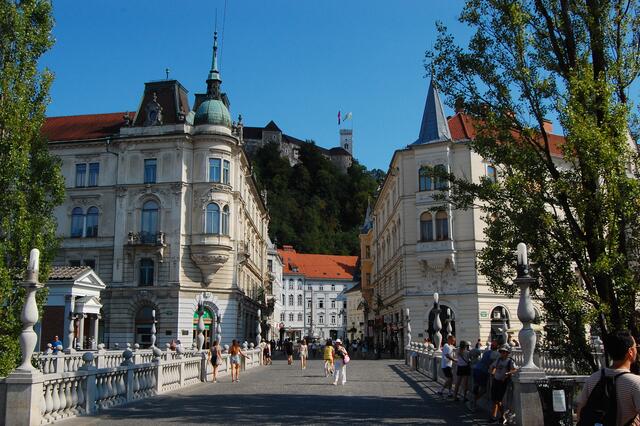 Lubljana hat 280.000 Einwohner.