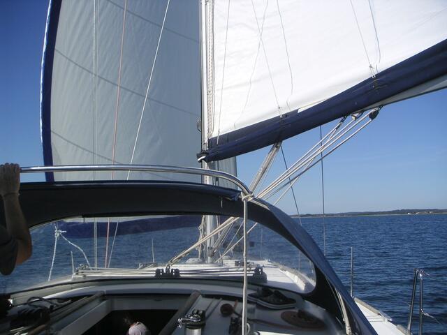 "Vor dem Wind" im kleinen Belt | Foto: B. Jakob