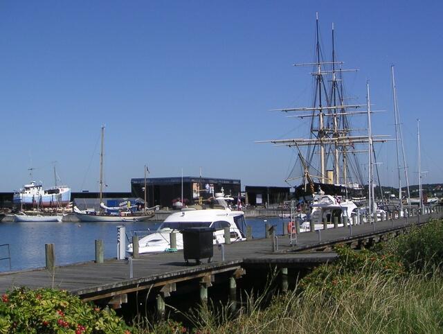 Hafen für Traditionssegler in Ebeltoft.