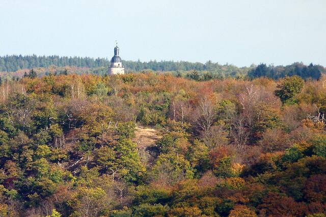 Burg Falkenstein von der Burg Anhalt aufgenommen(Archivbild)