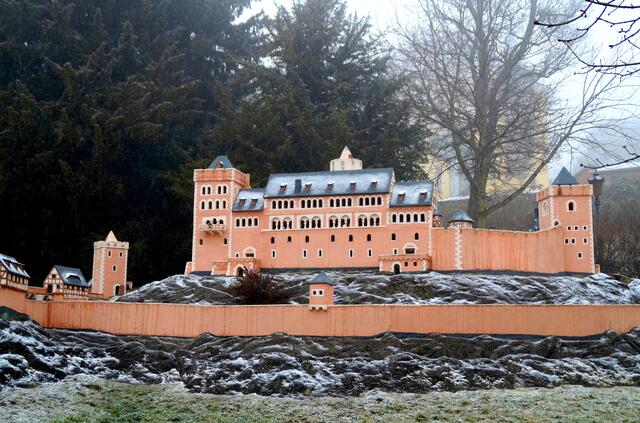 Modell Burg Anhalt in Ballenstedt (Archivbild)