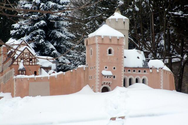 Modell der Burg Anhalt  in Ballenstedt (Archivbild)