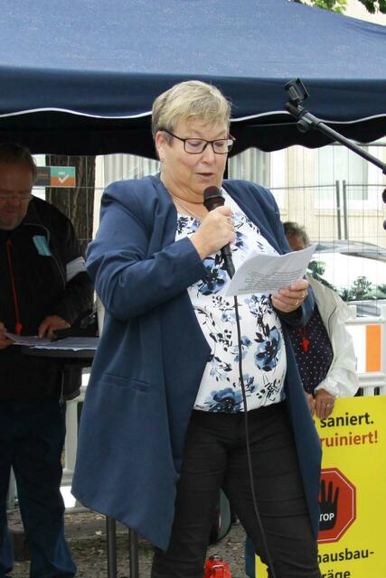 Landtagskandidatin Franziska Junker (Die Linken)