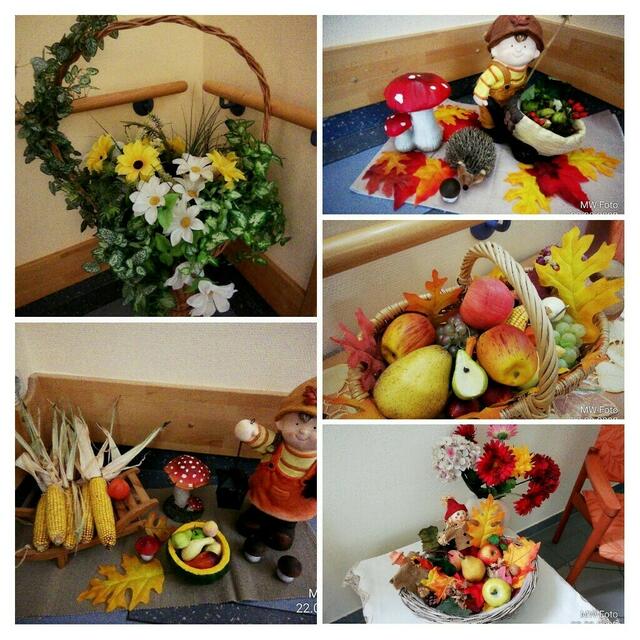 Herbst Collage - 25.9.2022 !!! Gartenschau - Sonntagsbilder 2022 !!!  Temperaturen: Früh 6:23 9,3 Grad / 11:19h 16,3° / 13:36 h 18,9° plus