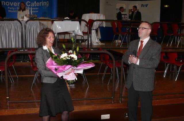 Eröffnung der Döhrener Handwerkermesse 2007 durch Bezirksbürgermeisterin Christine Ranke-Heck, rechts: IDG-Vorsitzender Michael Kellner