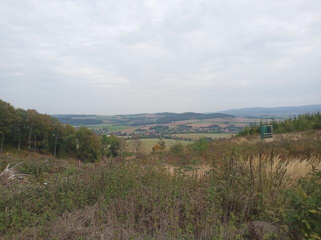 Blick auf Harriehausen und Schachtenbeck