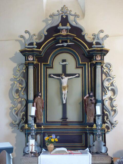 Der Barockaltar, man nennt das Bauernbarock.