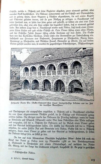 Abgelichtet aus der Nebraer Chronik - Renaissance Arkaden in Nebra im September 2022 !