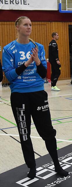 Spielerin des Spiels: Helen van Beurden, Goalkeeperin der Flames. FOTOARCHIV MERKEL UND MERKEL