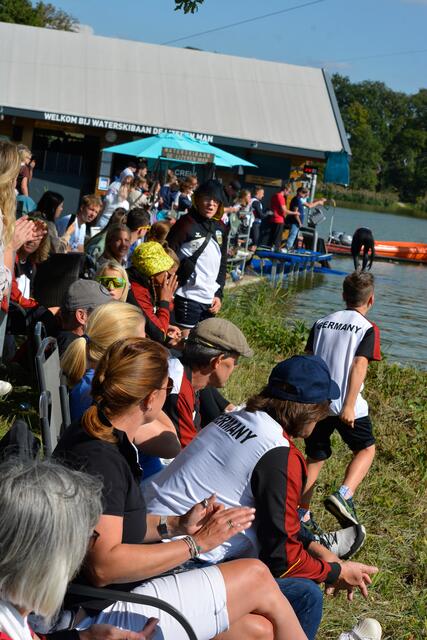 Das deutsche Team hatte viele Fans dabei.