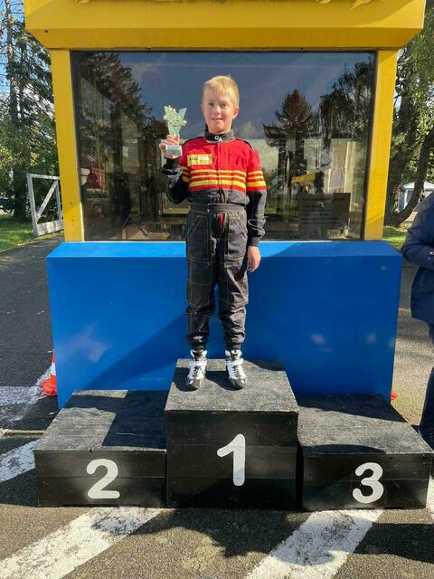 Logan Brandts im Jugend Kartslalom