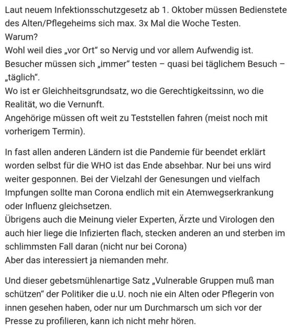Jetzt auf einmal ist auch ein Haustest zugelassen !