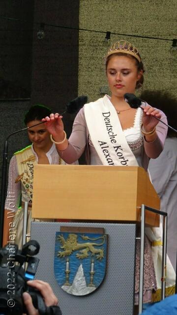 Die neue Korbstadtkönigin Alexandra