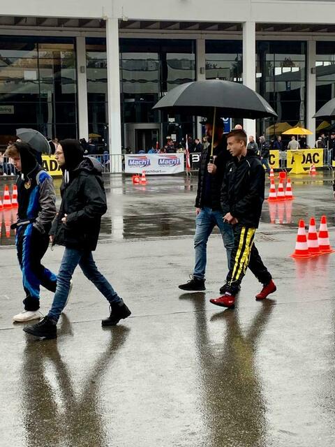 Auch noch Regen zur Streckenbegehung
