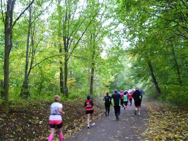 11 km: Nach den ersten zweihundert Metern.