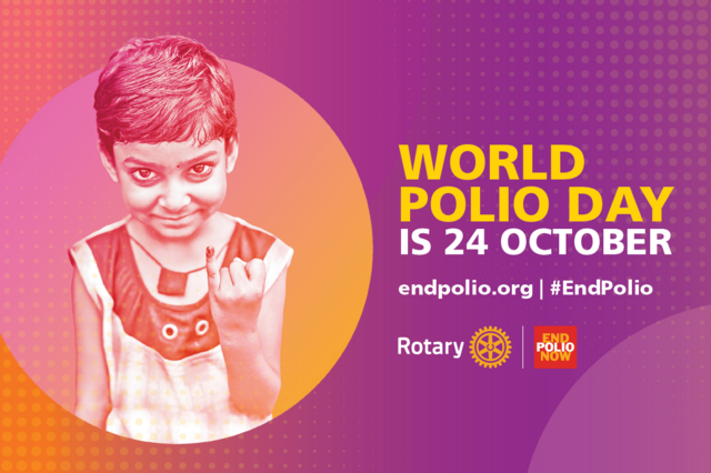 Der Weltpoliotag am 24. Oktober 202 wird von Rotary International auf der ganzen Welt angekündigt! | Foto: Rotary International