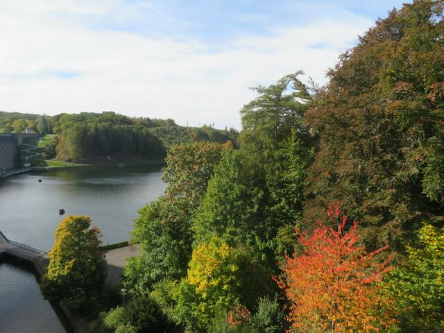 Am Ufer schön zu sehen.