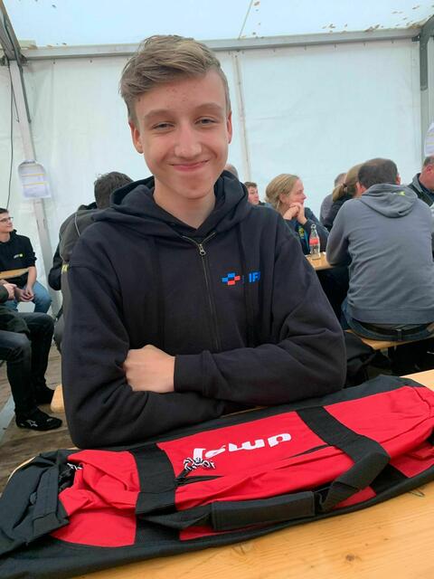 Timo ist zufrieden.