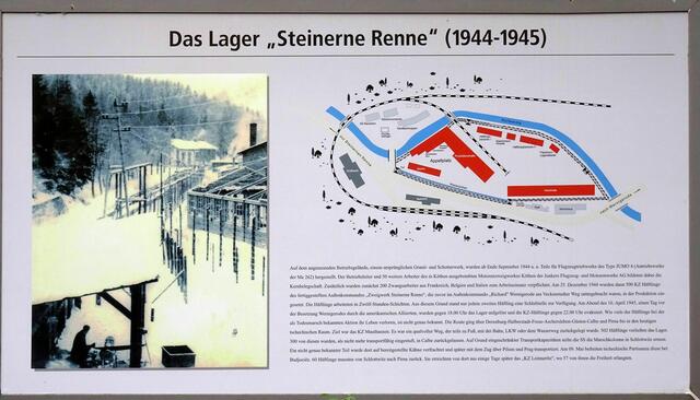 in unmittelbarer Nähe des Bahnhofs Steinerne Renne befand sich KZ Lager Steinere Renne