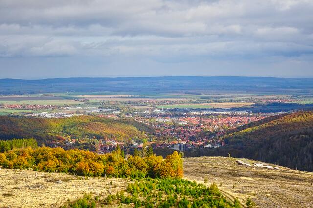 Wernigerode vom Ottofelsen aufgenommen