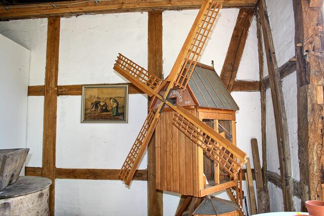 Mühlenmodell in der Heimatdiele