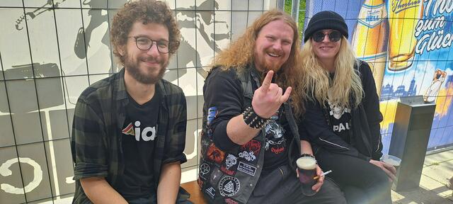 Duncan, Max und Katja (von links)