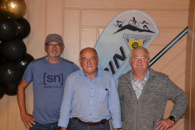 Heinz Dollmann, Ernst Winter und Dieter Wieland (von links) stellten sich nach langjähriger Tätigkeit nicht mehr zur Wahl.