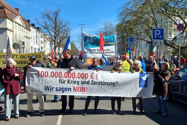 Friedensaktion in Bremen 1