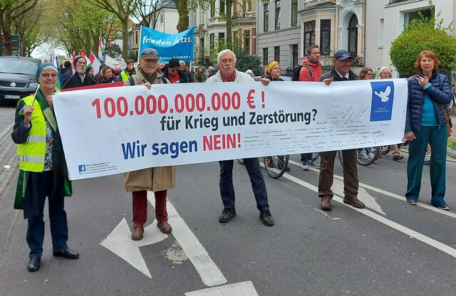 Friedensaktion in Bremen 2