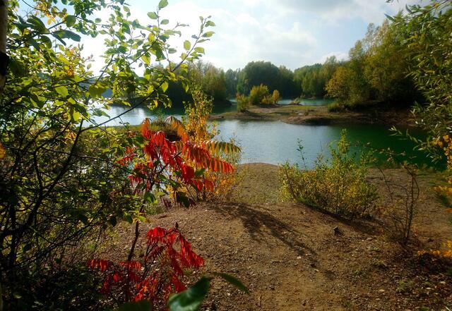 Ein weiterer Baggersee in der Nähe der Ortschaft Brelingen