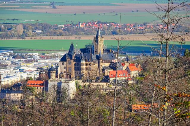 Schloss Wernigerode vom Kaiserturm aufgenommen
