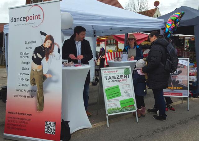 Der TSC dancepoint war im Frühjahr auf dem Königsmarkt vertreten - auch mit einem Gewinnspiel
