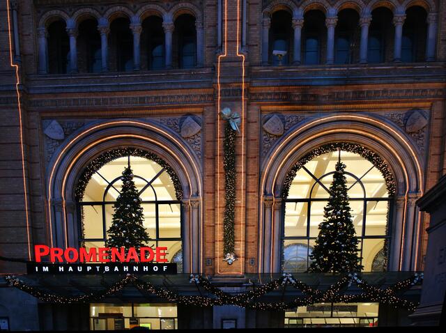 Tannenbäume am Hauptbahnhof