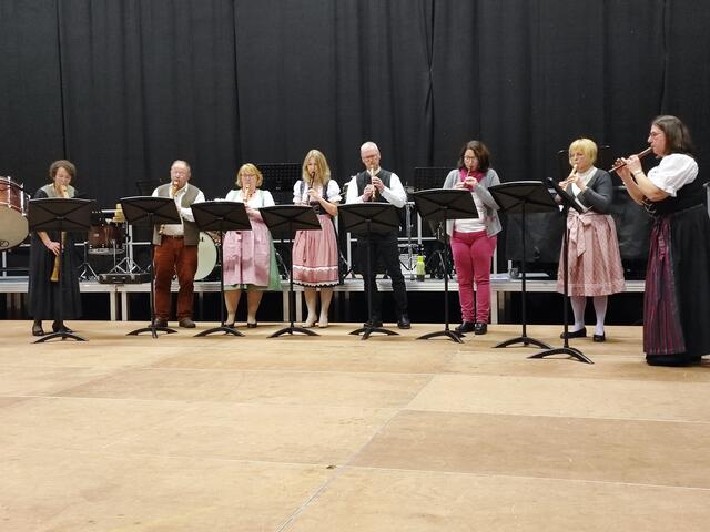 Das Blockflötenensemble "Flauti Concertanti" unter der Leitung von Karolina Wörle.
