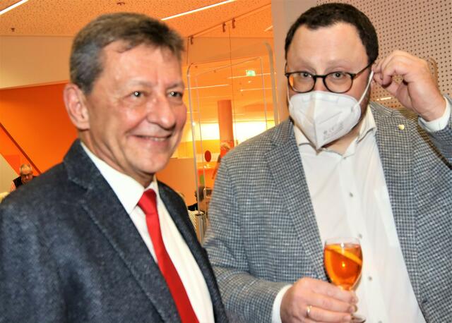 links Reiner Link/DFG Präsident, rechts Matthias Fink/Augsburg International Präsident