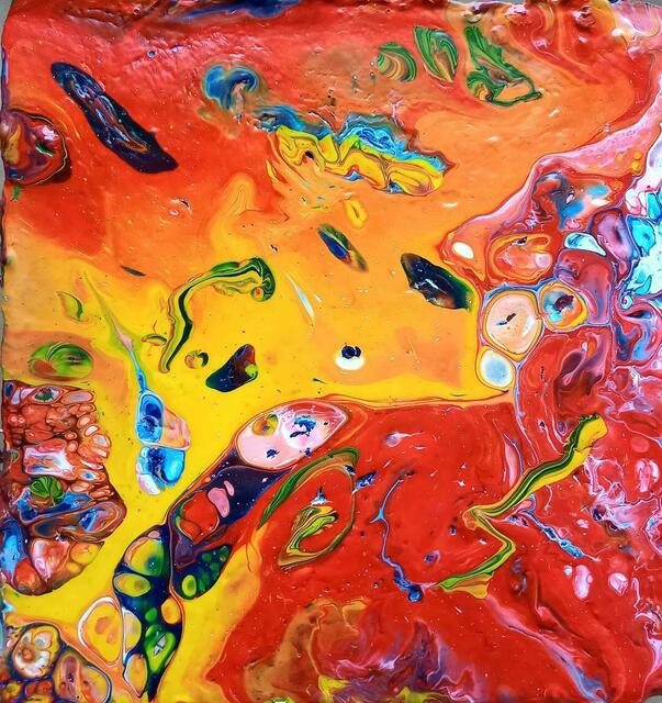 Fluid Painting, 20x20
