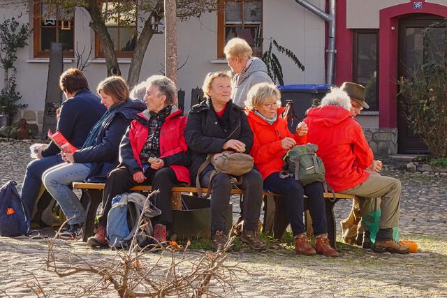 Ruhepause auf dem Münzenberg