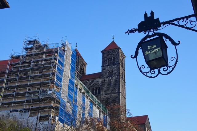 derzeit ist das Schloss eingerüstet