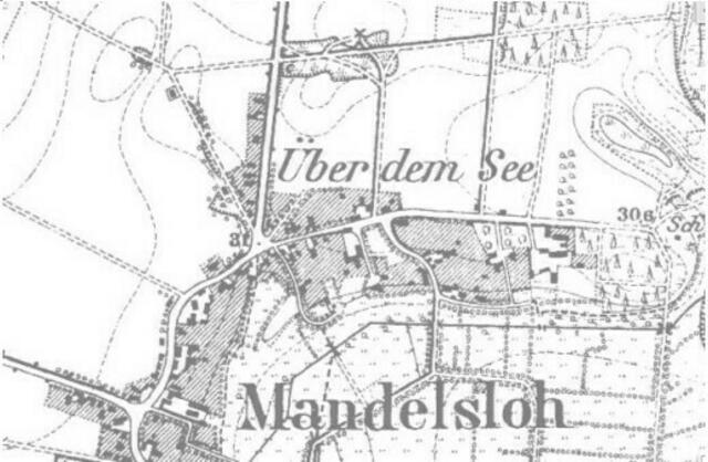 Lage nördlich von Mandelsloh überm See in der Preussischen Landesaufnahme von ca. 1900 | Foto: www.geolife.de