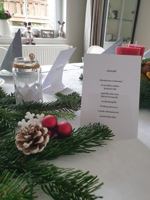 Aufsteller Kuchenangebot