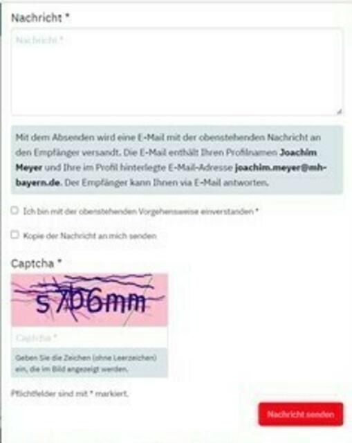 So sieht dann das Texteingabefeld aus